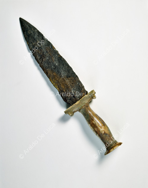 Iron dagger with bone handle