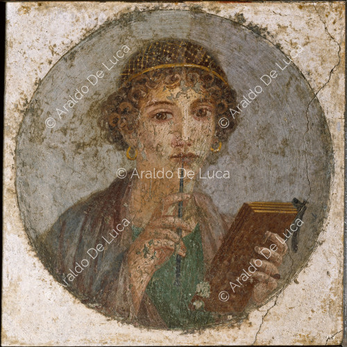 Fresco with Sappho