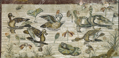 Mosaico con scena nilotica