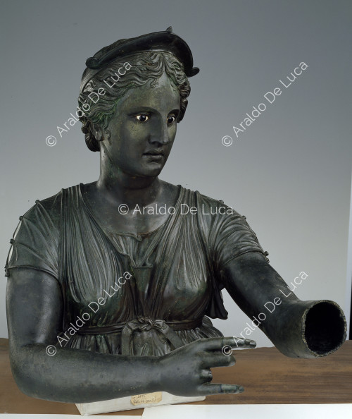 Buste en bronze de Diana