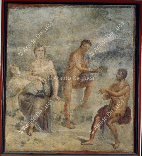 Fresco with Diana and Mercury