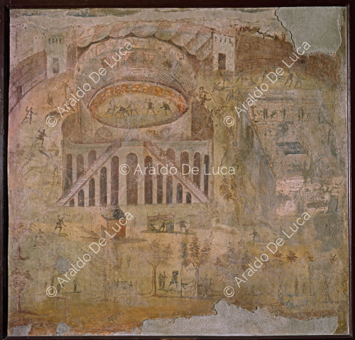 Brawl in the amphitheatre between Pompeians and Nocerini