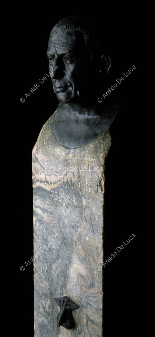Busto ritratto in bronzo di Lucio Cecilio Giocondo