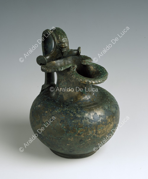 Bronze jug with Silenus' head