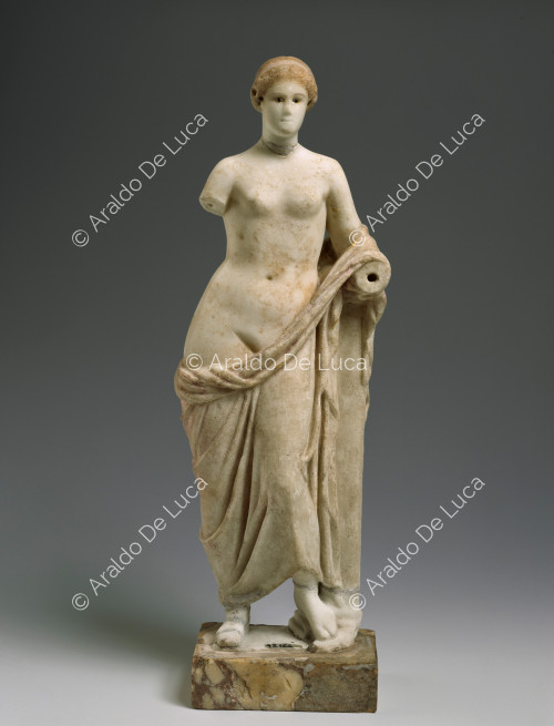 White marble statue of Venus