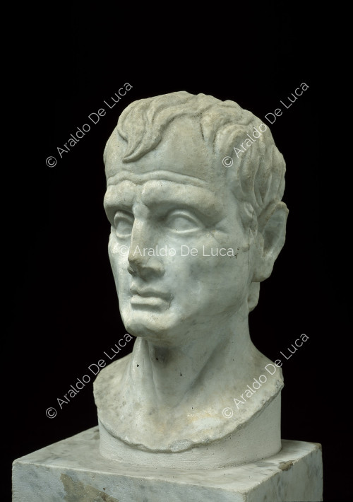 Marble portrait bust of Menander