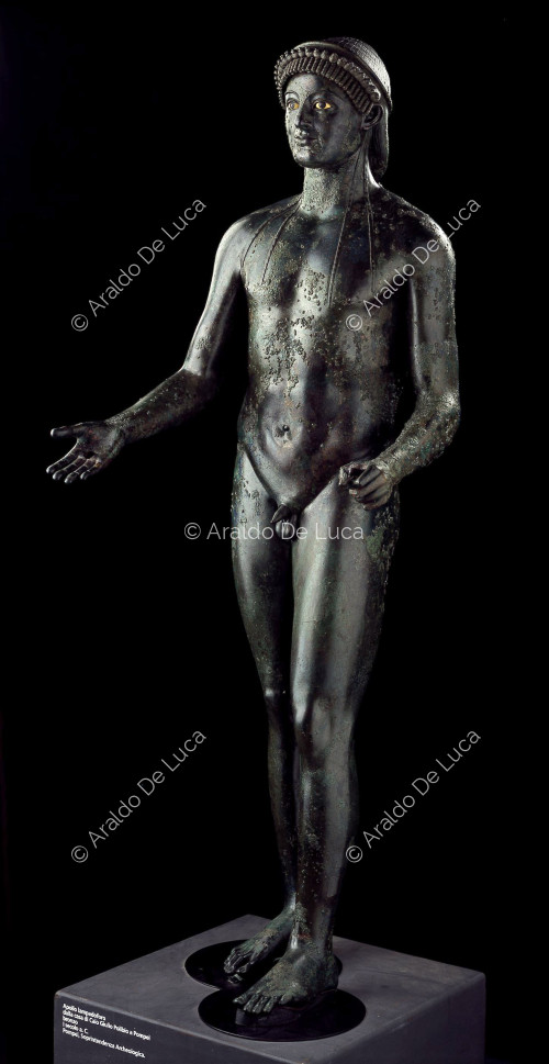 Bronzestatue des Apollo Lampadour