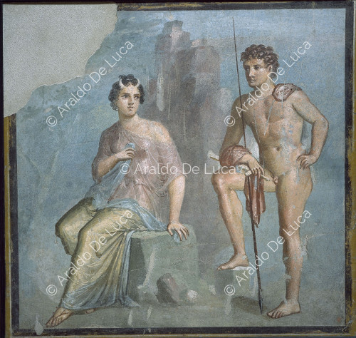 Fresco con Diana y Endimión