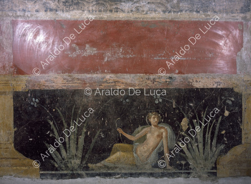 House of Meleager. Fresco with Maenads