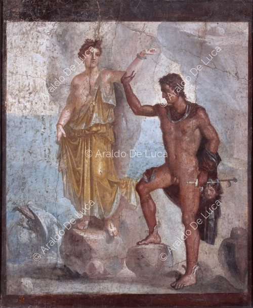 Fresco con Perseo y Andrómeda