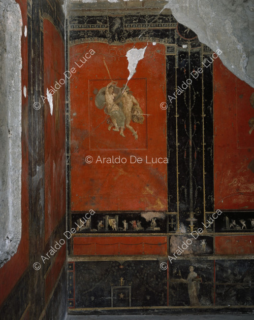 Haus der Vettii. Triclinium mit Fresken im Stil IV