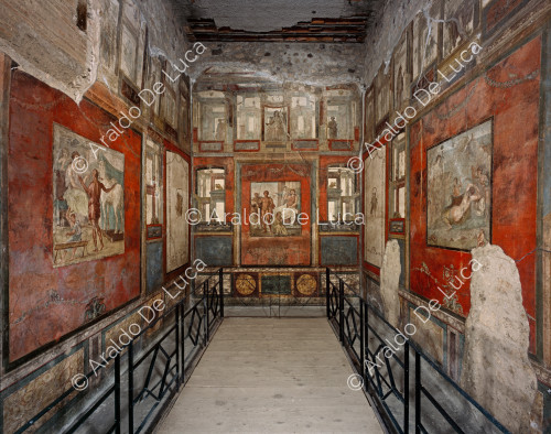 Triclinium mit Fresken im Stil der IV.