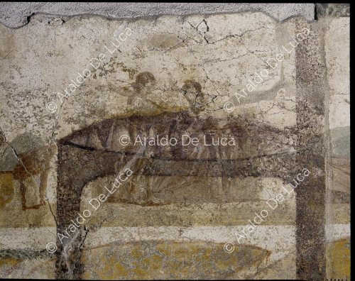 Suburban baths. Apodithelium. Fresco. Fifth scene