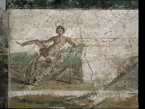 Suburban baths. Apodithelium. Fresco. Scene four