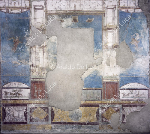 Pared decorada con frescos en IV estilo