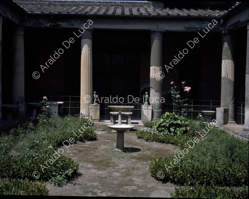 House of the Vettii. Peristyle and garden