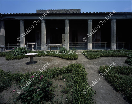 Haus der Vettii. Peristyl und Garten