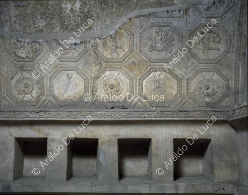 Stabian Baths. Apodithelium. Wall detail