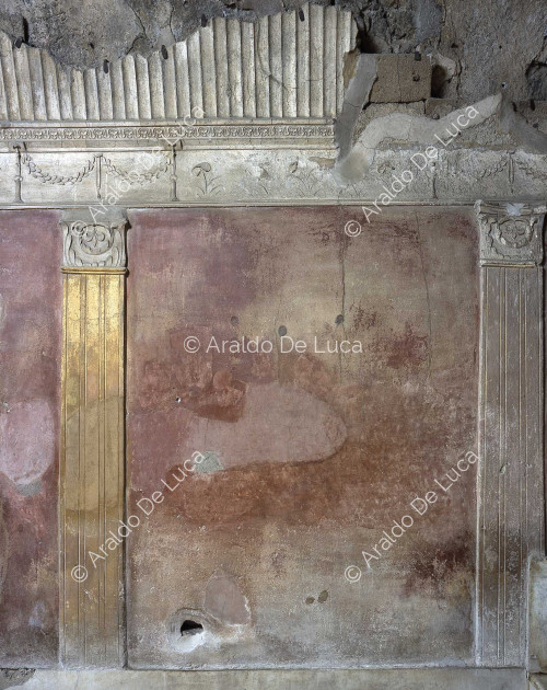 Stabian baths. Calidarium. Wall detail