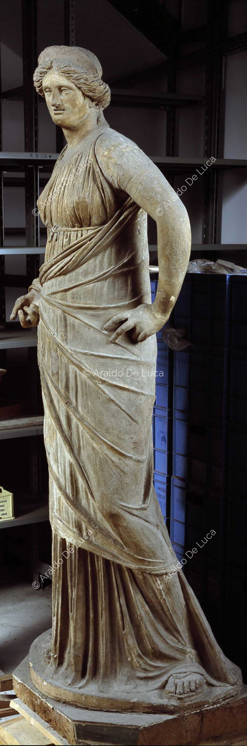 Clay statue of Hygieia