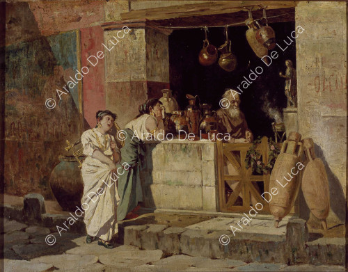 Verkäufer von Amphoren in Pompeji