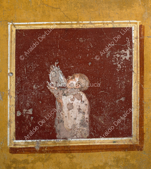 House of the Vettii. Atrium. Fresco with a child drinking