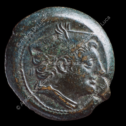 Head of Mercury with winged Petasus