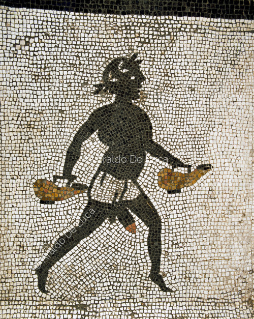 Haus des Menander. Mosaik des Korridors des Tepidariums