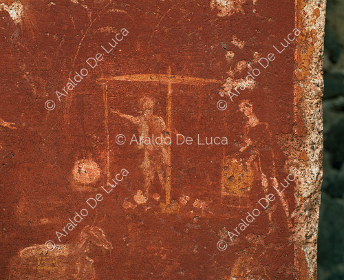Maison du Lararium de Sarno. Sanctuaire avec fresque