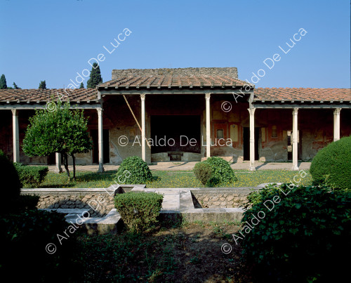 Haus von Loreio Tiburtino oder Octavius Quartius. Garten