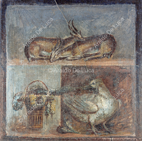 Fresco with animals