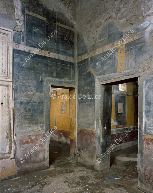 Pared decorada con frescos del IV Estilo