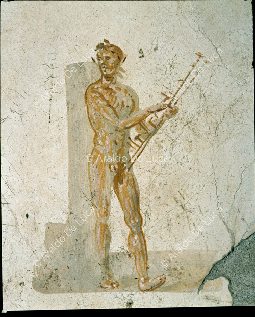 Fresco with musician