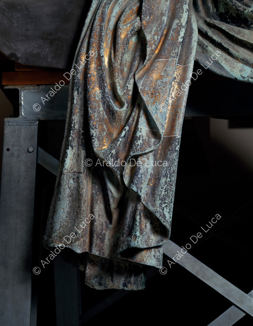 Statue équestre de Marc Aurèle. Détail de la statue