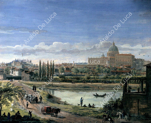 The Tiber and St Peter's