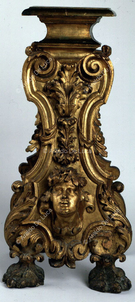 Gilded wooden perch