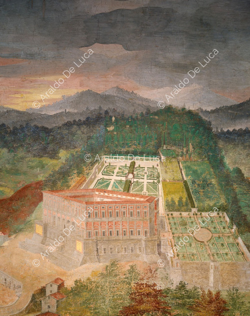 Blick auf die Villa Caprarola