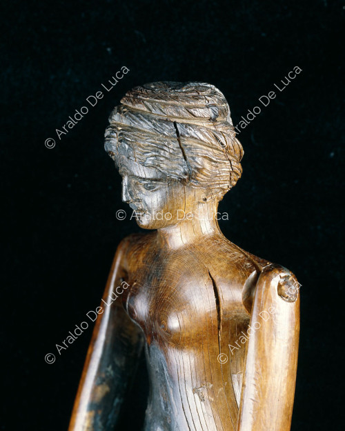 Muñeca de marfil de Crepereia Tryphaena.detalle busto