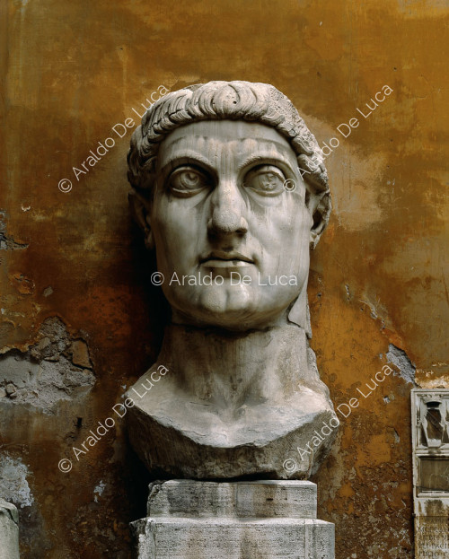 Head of the colossal statue of Constantine