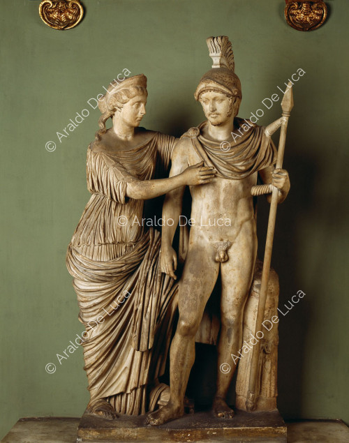 Skulpturengruppe von Marcus Aurelius und Faustina Minor