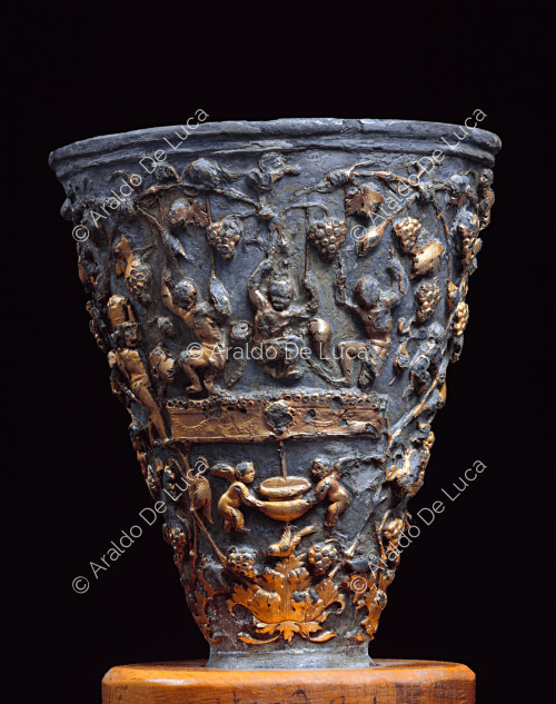 Vase en argent doré connu sous le nom de calice de Cupidon