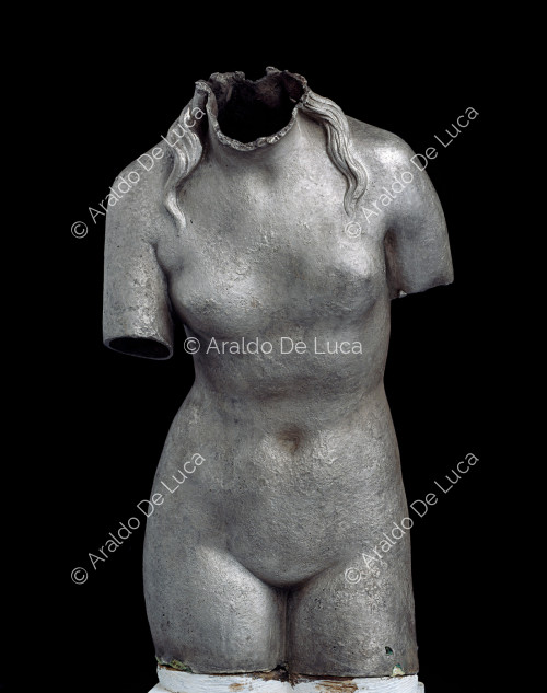 Silver statue of Aphrodite