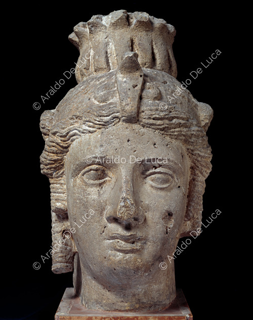 Colossal head of Late Ptolemaic queen, possibly Cleopatra