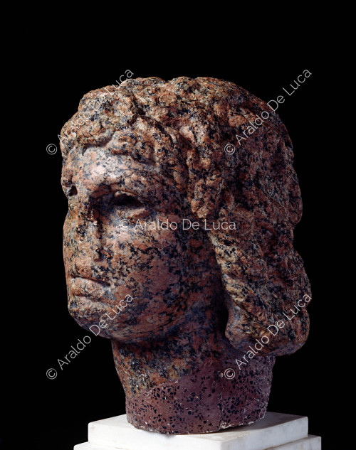 Granite head of Alexander the Great