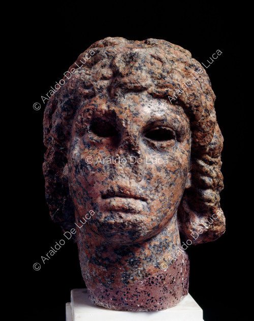 Granite head of Alexander the Great