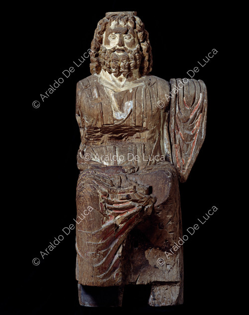Wooden statue of Serapis