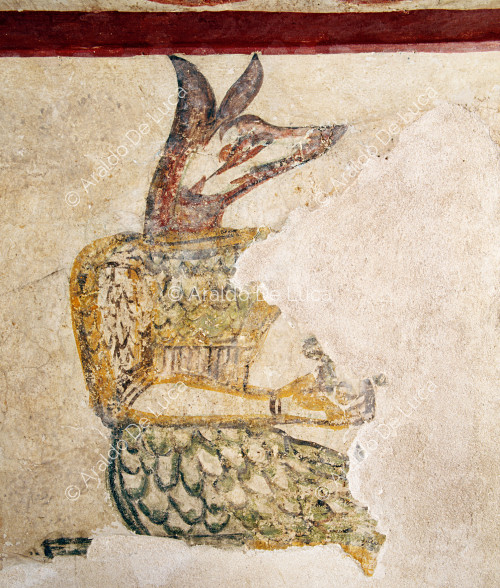 Bemaltes Grabmal von Tigrane: der Gott Anubis