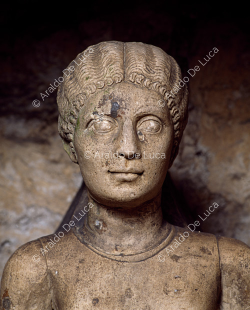 Weibliche Statue aus der Katakombe von Kom el Shoqafa