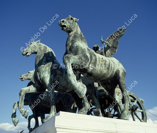 Base del caballo en Palacio Venecia