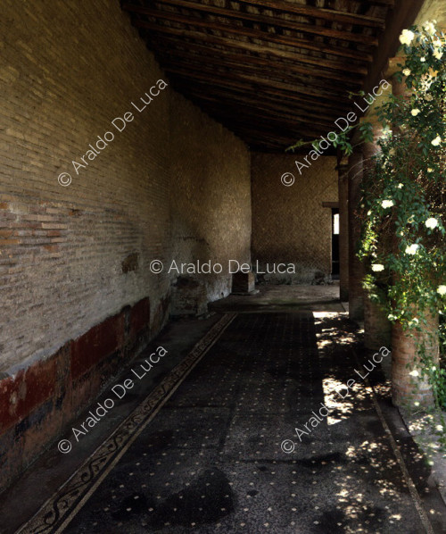 Scuola del Traiano, portico della domus